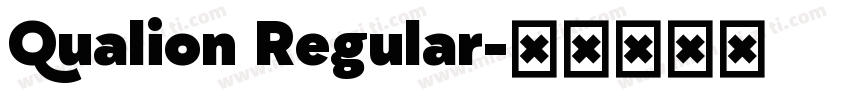 Qualion Regular字体转换